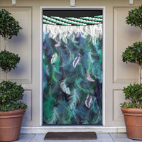 Aotearoa Korowai Motif Door Cover Hei Tiki Poutama Maori Pattern - Polynesian Pride