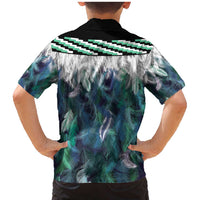 Aotearoa Korowai Motif Family Matching Mermaid Dress and Hawaiian Shirt Hei Tiki Poutama Maori Pattern LT14 - Polynesian Pride