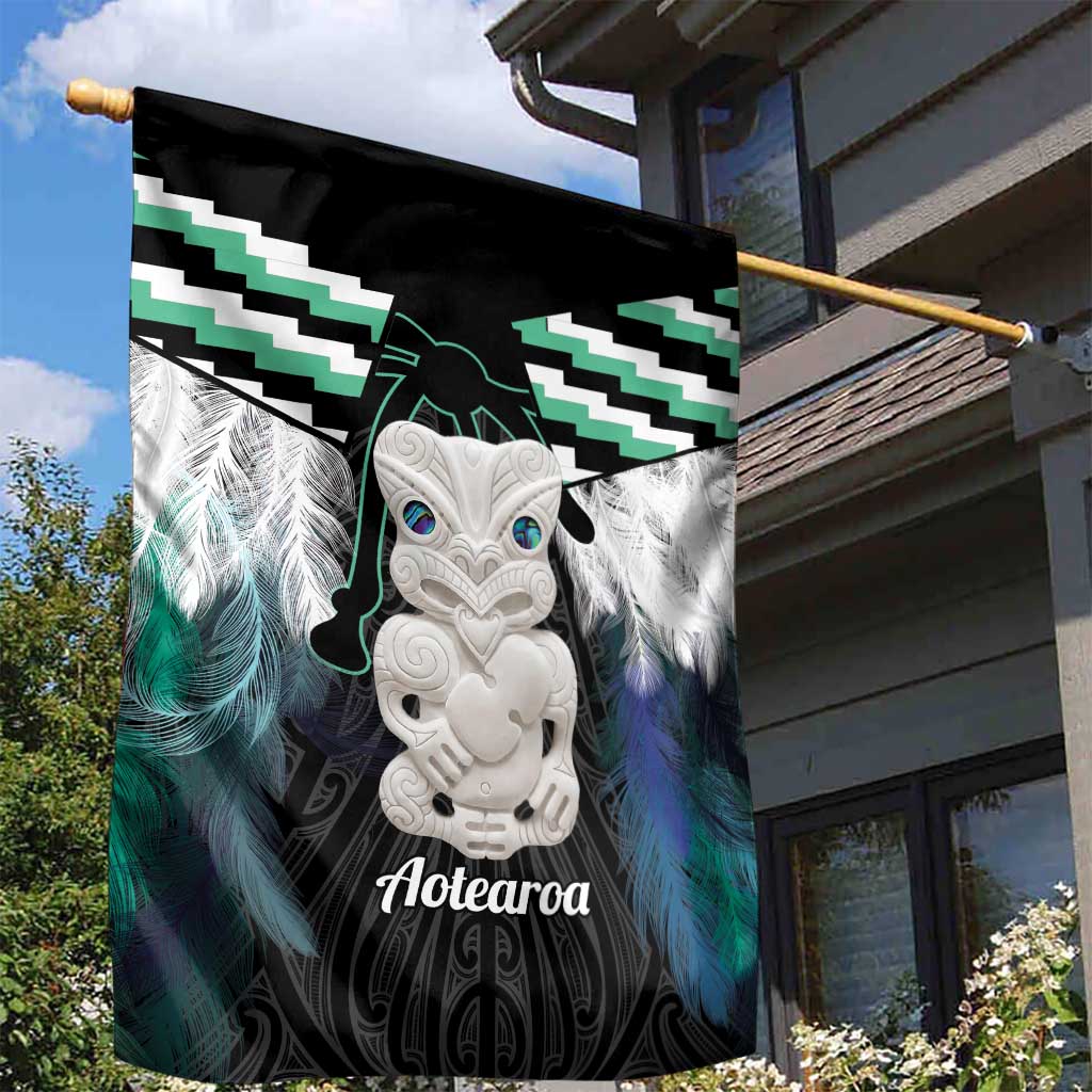 Aotearoa Korowai Motif Garden Flag Hei Tiki Poutama Maori Pattern