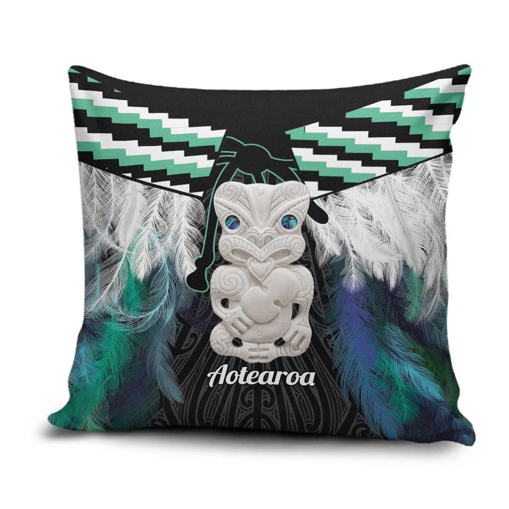 Aotearoa Korowai Motif Pillow Cover Hei Tiki Poutama Maori Pattern - Polynesian Pride