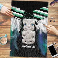 Aotearoa Korowai Motif Puzzle Hei Tiki Poutama Maori Pattern - Polynesian Pride