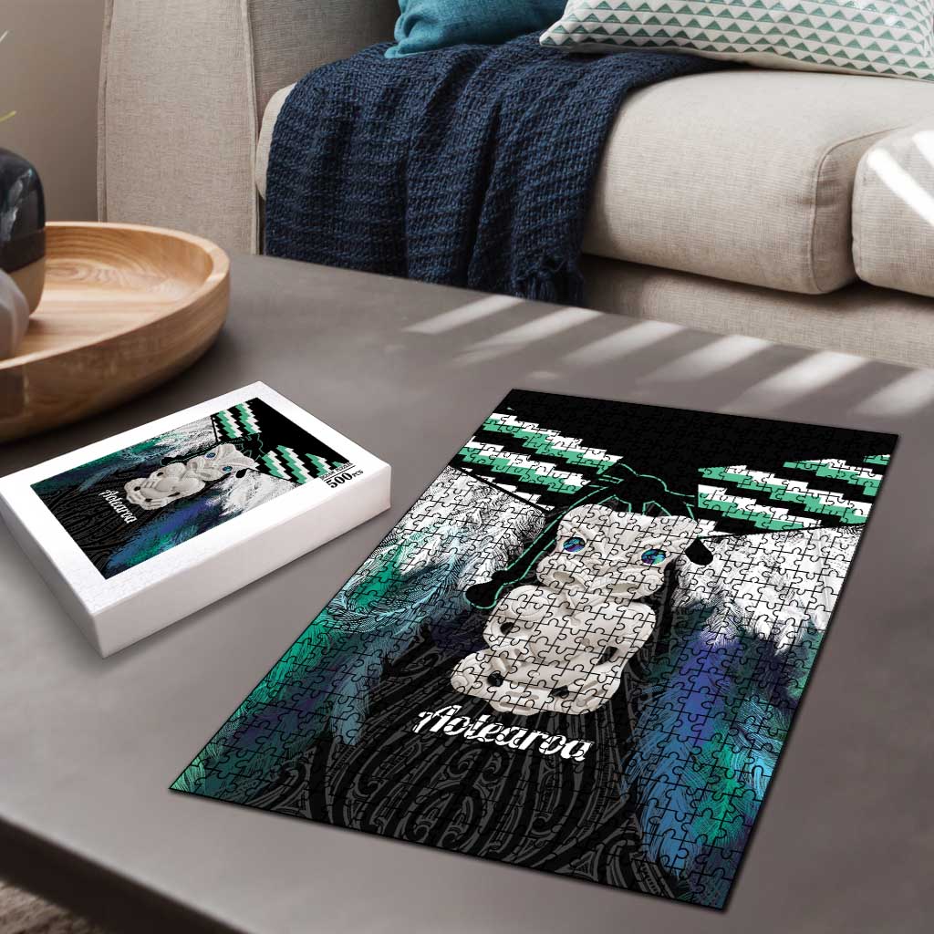 Aotearoa Korowai Motif Puzzle Hei Tiki Poutama Maori Pattern - Polynesian Pride
