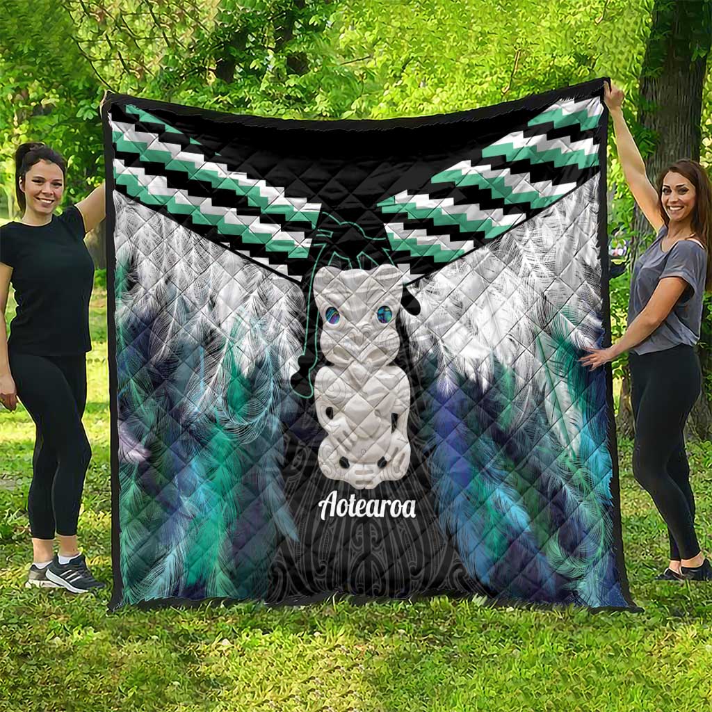 Aotearoa Korowai Motif Quilt Hei Tiki Poutama Maori Pattern LT14 - Polynesian Pride