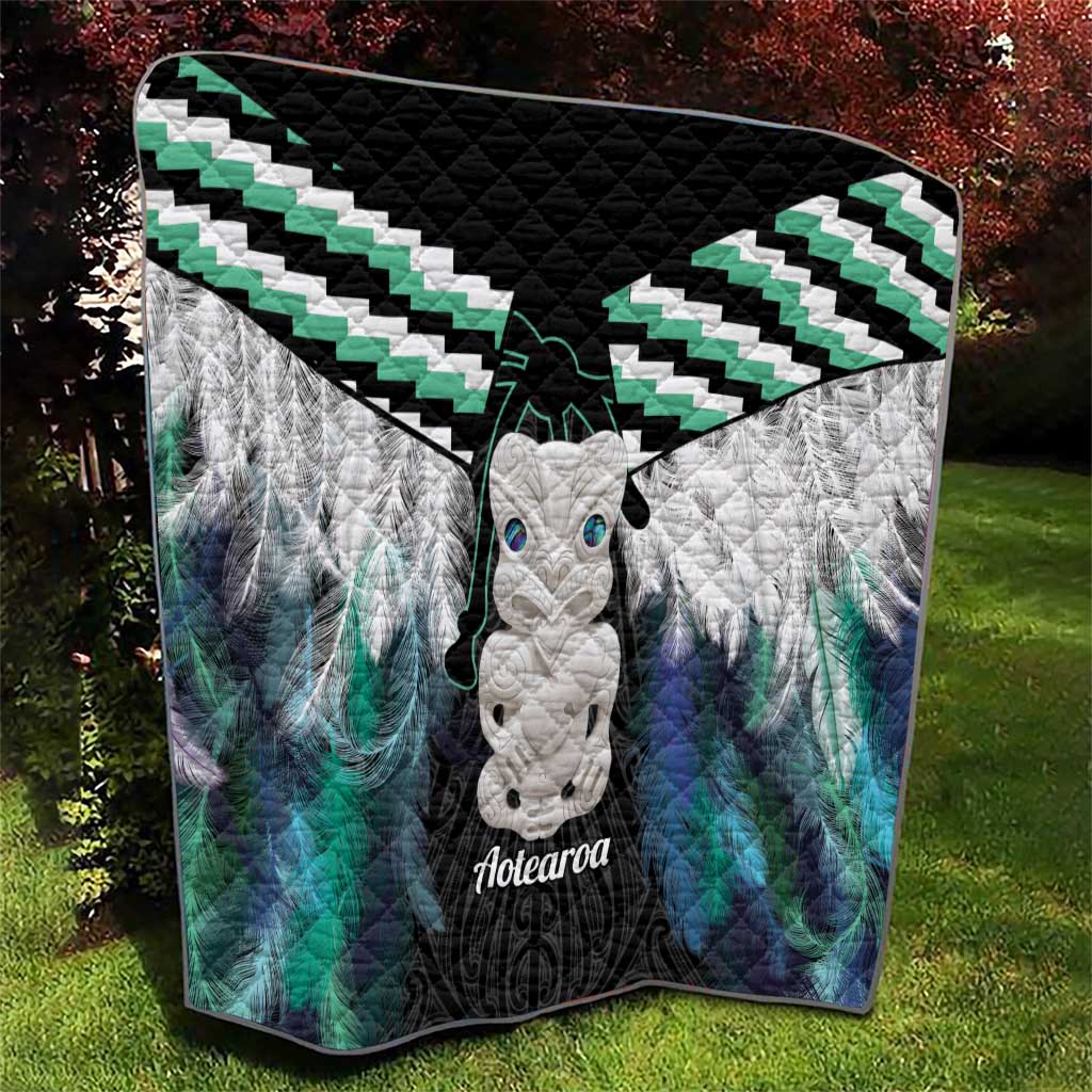 Aotearoa Korowai Motif Quilt Hei Tiki Poutama Maori Pattern LT14 - Polynesian Pride