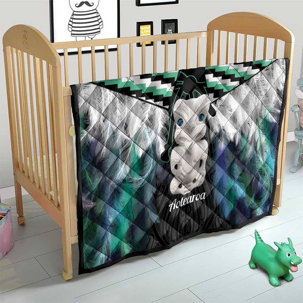 Aotearoa Korowai Motif Quilt Hei Tiki Poutama Maori Pattern LT14 - Polynesian Pride