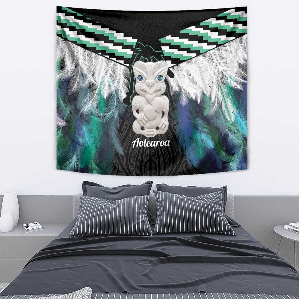 Aotearoa Korowai Motif Tapestry Hei Tiki Poutama Maori Pattern