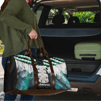 Aotearoa Korowai Motif Travel Bag Hei Tiki Poutama Maori Pattern - Polynesian Pride