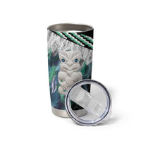 Aotearoa Korowai Motif Tumbler Cup Hei Tiki Poutama Maori Pattern LT14 - Polynesian Pride