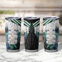 Aotearoa Korowai Motif Tumbler Cup Hei Tiki Poutama Maori Pattern LT14 - Polynesian Pride