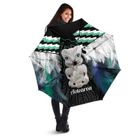 Aotearoa Korowai Motif Umbrella Hei Tiki Poutama Maori Pattern - Polynesian Pride