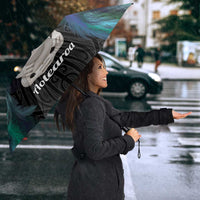 Aotearoa Korowai Motif Umbrella Hei Tiki Poutama Maori Pattern - Polynesian Pride