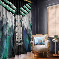 Aotearoa Korowai Motif Window Curtain Hei Tiki Poutama Maori Pattern