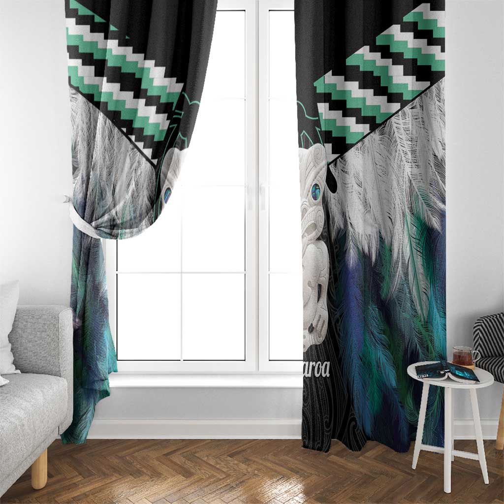 Aotearoa Korowai Motif Window Curtain Hei Tiki Poutama Maori Pattern