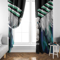 Aotearoa Korowai Motif Window Curtain Hei Tiki Poutama Maori Pattern