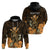 Custom King Kamehameha Day Hawaii Hoodie Polynesia Tribal Kanaka and Hibiscus Gold LT14 - Polynesian Pride