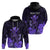 Custom King Kamehameha Day Hawaii Hoodie Polynesia Tribal Kanaka and Hibiscus Purple LT14 - Polynesian Pride