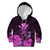 Personalised King Kamehameha Day Hawaii Kid Hoodie Polynesia Tribal Kanaka And Hibiscus Pink LT14 Hoodie Pink - Polynesian Pride