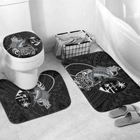 Guam Blue Marlin Fishing Bathroom Set Guahan Fish Hook Tattoo Black Version