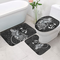 Guam Blue Marlin Fishing Bathroom Set Guahan Fish Hook Tattoo Black Version