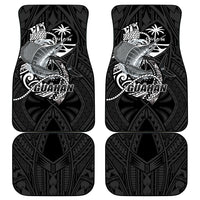 Guam Blue Marlin Fishing Car Mats Guahan Fish Hook Tattoo Black Version