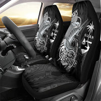 Guam Blue Marlin Fishing Car Seat Cover Guahan Fish Hook Tattoo Black Version