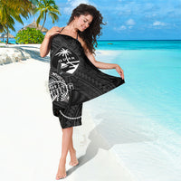 Guam Blue Marlin Fishing Sarong Guahan Fish Hook Tattoo Black Version