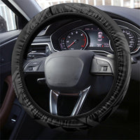 Guam Blue Marlin Fishing Steering Wheel Cover Guahan Fish Hook Tattoo Black Version LT14 - Polynesian Pride