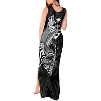 Guam Blue Marlin Fishing Tank Maxi Dress Guahan Fish Hook Tattoo Black Version