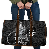 Guam Blue Marlin Fishing Travel Bag Guahan Fish Hook Tattoo Black Version LT14 Black - Polynesian Pride