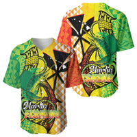 Hawaii Blue Marlin Fishing Baseball Jersey Hawaiian Kanaka Kakau Reggae