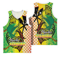 Hawaii Blue Marlin Fishing Basketball Jersey Hawaiian Kanaka Kakau Reggae LT14 - Polynesian Pride