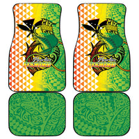 Hawaii Blue Marlin Fishing Car Mats Hawaiian Kanaka Kakau Reggae