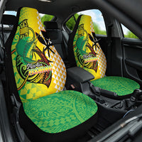 Hawaii Blue Marlin Fishing Car Seat Cover Hawaiian Kanaka Kakau Reggae LT14 One Size Reggae - Polynesian Pride