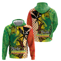 Hawaii Blue Marlin Fishing Zip Hoodie Hawaiian Kanaka Kakau Reggae LT14 - Polynesian Pride
