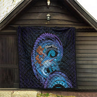 Personalised Blue Marlin Fishing New Zealand Quilt NZ Kiwi Cowboy Born To Fish LT14 - Polynesian Pride