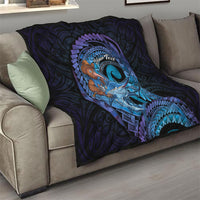 Personalised Blue Marlin Fishing New Zealand Quilt NZ Kiwi Cowboy Born To Fish LT14 - Polynesian Pride
