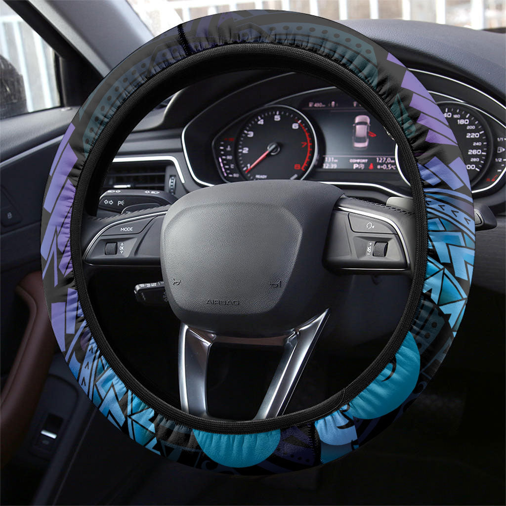 Blue Marlin Fishing New Zealand Steering Wheel Cover NZ Kiwi Cowboy Born To Fish
