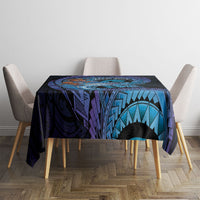 Personalised Blue Marlin Fishing New Zealand Tablecloth NZ Kiwi Cowboy Born To Fish LT14 - Polynesian Pride