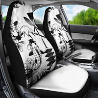 Japan And Hawaii Car Seat Cover Sakura Koi Fish Hawaiian Lei Kanaka - Polynesian Pride