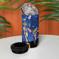 Japan Obon Festival 4 in 1 Can Cooler Tumbler Sakura Lanterns With Bon Dance LT14 - Polynesian Pride