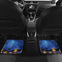 Japan Obon Festival Car Mats Sakura Lanterns With Bon Dance LT14 Set 2pcs - Back Blue - Polynesian Pride