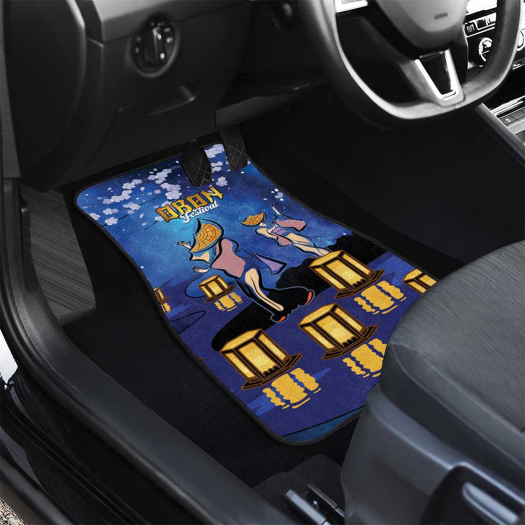 Japan Obon Festival Car Mats Sakura Lanterns With Bon Dance LT14 - Polynesian Pride