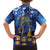 Japan Obon Festival Family Matching Off The Shoulder Long Sleeve Dress and Hawaiian Shirt Sakura Lanterns With Bon Dance - Polynesian Pride