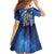 Japan Obon Festival Family Matching Off The Shoulder Long Sleeve Dress and Hawaiian Shirt Sakura Lanterns With Bon Dance - Polynesian Pride