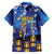 Japan Obon Festival Family Matching Off The Shoulder Long Sleeve Dress and Hawaiian Shirt Sakura Lanterns With Bon Dance - Polynesian Pride