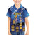 Japan Obon Festival Family Matching Off The Shoulder Long Sleeve Dress and Hawaiian Shirt Sakura Lanterns With Bon Dance - Polynesian Pride