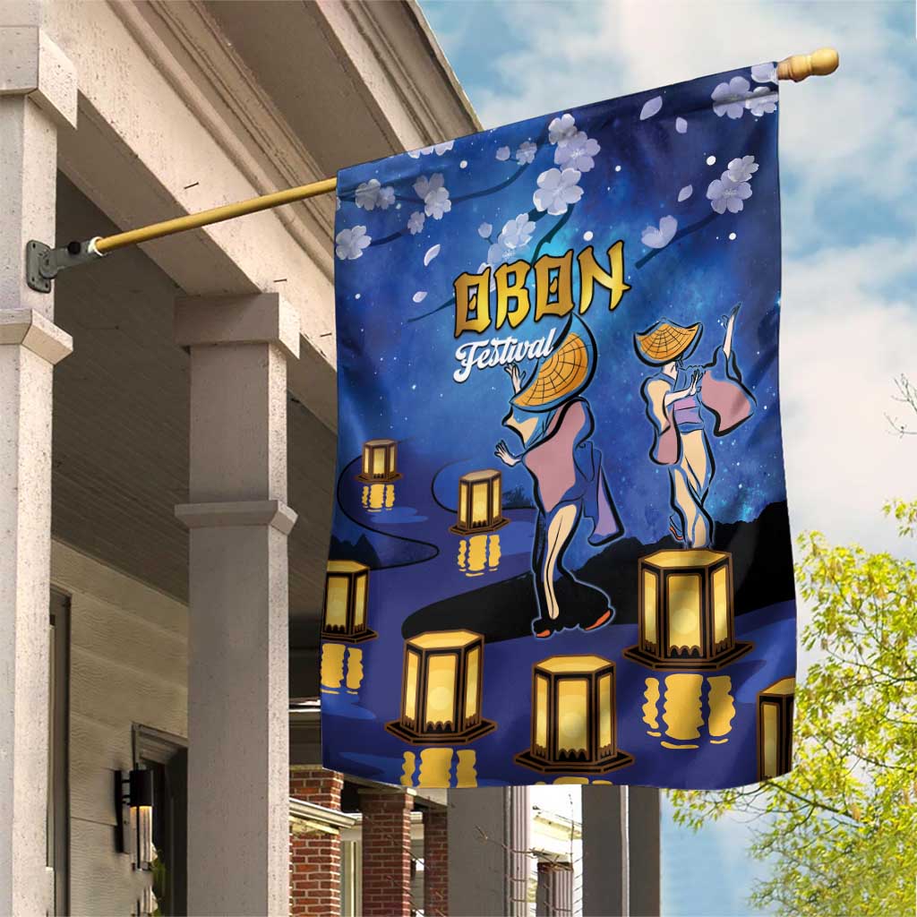 Japan Obon Festival Garden Flag Sakura Lanterns With Bon Dance - Polynesian Pride