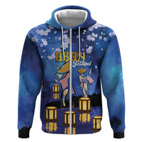 Japan Obon Festival Hoodie Sakura Lanterns With Bon Dance - Polynesian Pride