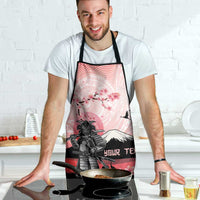 Personalised Japan Samurai Warrior Apron Japanese Cherry Blossom Polynesian Pattern - Polynesian Pride