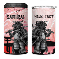 Personalised Japan Samurai Warrior 4 in 1 Can Cooler Tumbler Japanese Cherry Blossom Polynesian Pattern LT14 One Size: 16 oz Pink - Polynesian Pride
